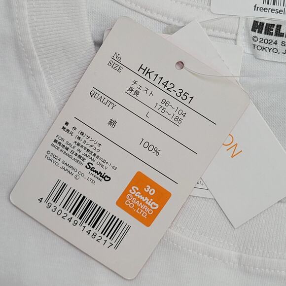 Hello-Kitty Shirt Womens Large 20x26 Sanrio Chenille-Embroidered - Picture 6 of 15